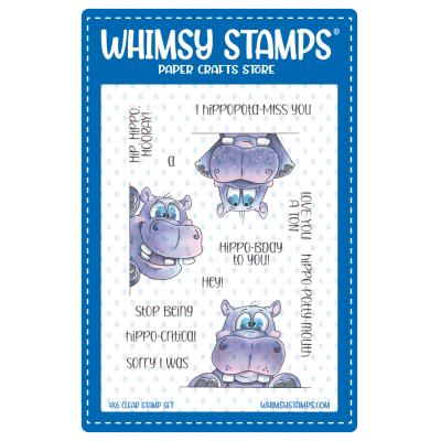 Whimsy Stamps Stempel - Happy Hippos